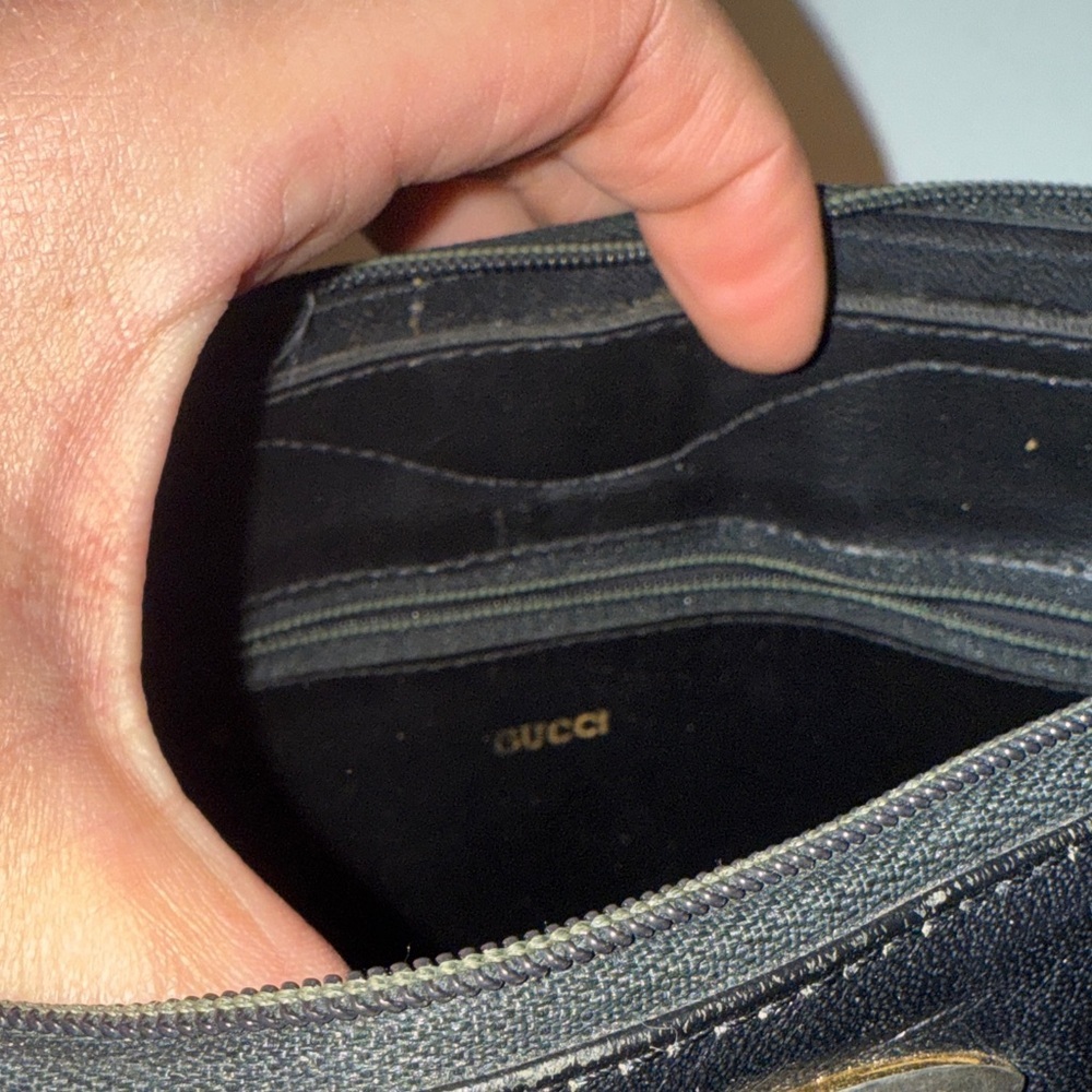Gucci Vintage Black and Gray Crossbody Bag - Picture 5 of 7